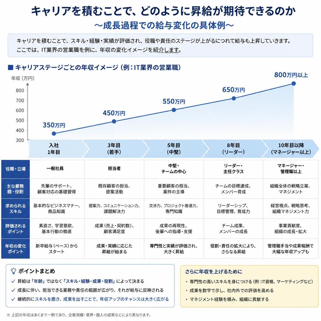 キャリアアップによる昇給