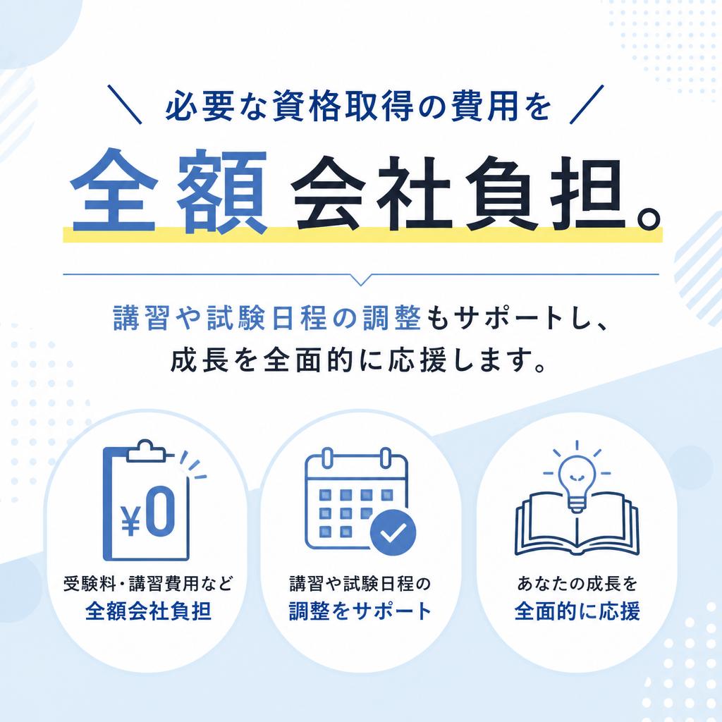資格取得のサポート