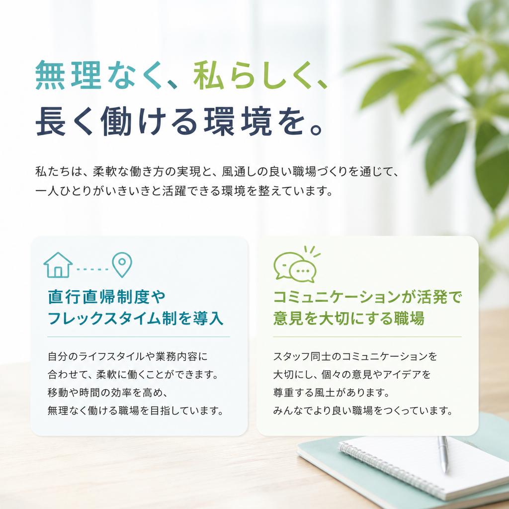 働きやすい職場環境