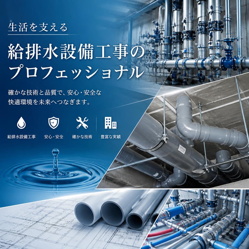 生活を支える給排水設備工事のプロフェッショナル