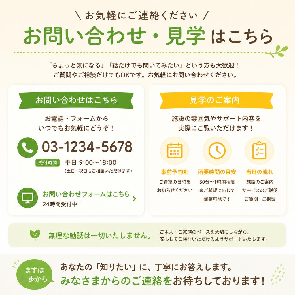 お問い合わせ・見学のご案内