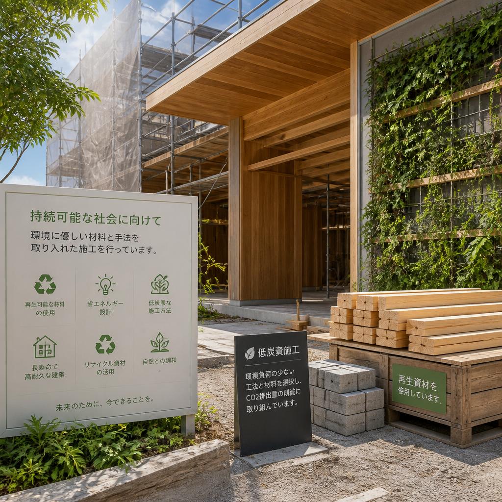 環境に配慮した施工