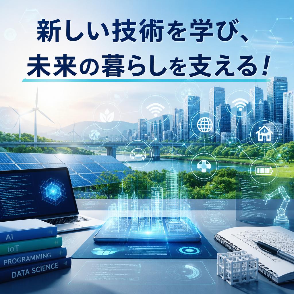 新しい技術を学び、未来の暮らしを支える！