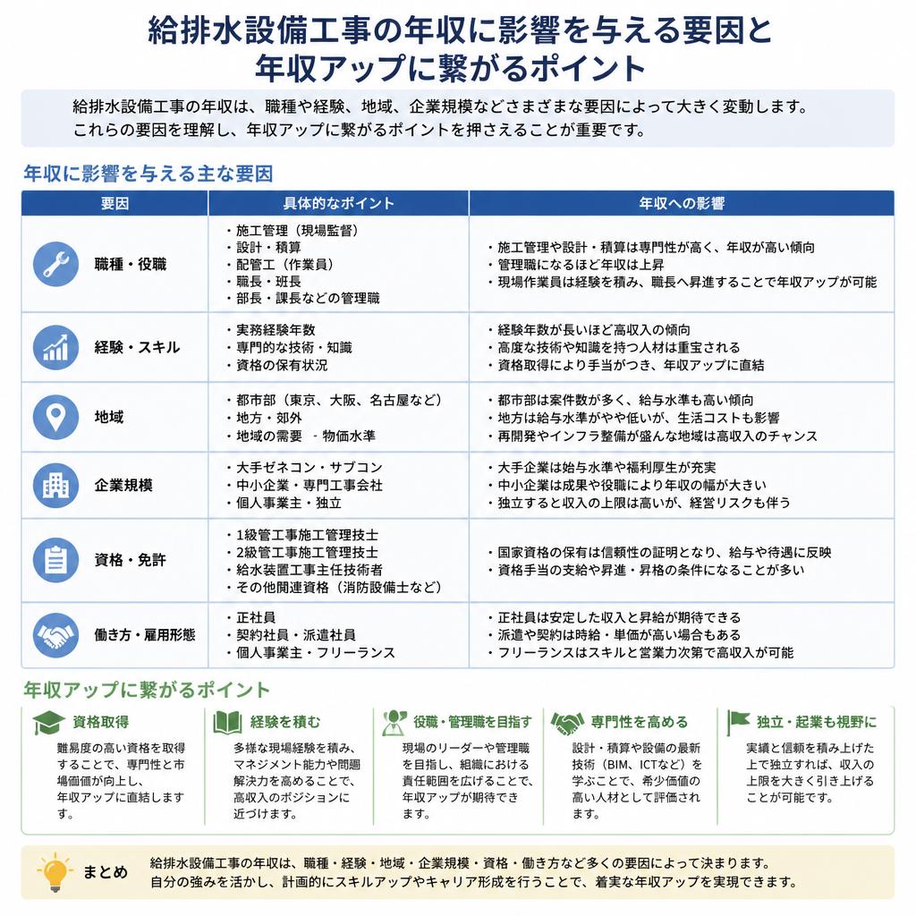 年収を左右する要因