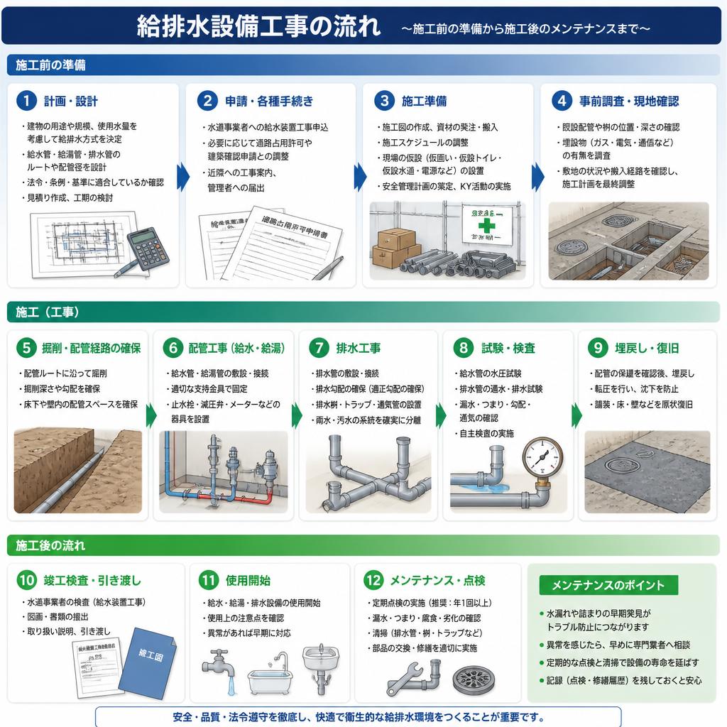 工事の流れとプロセス