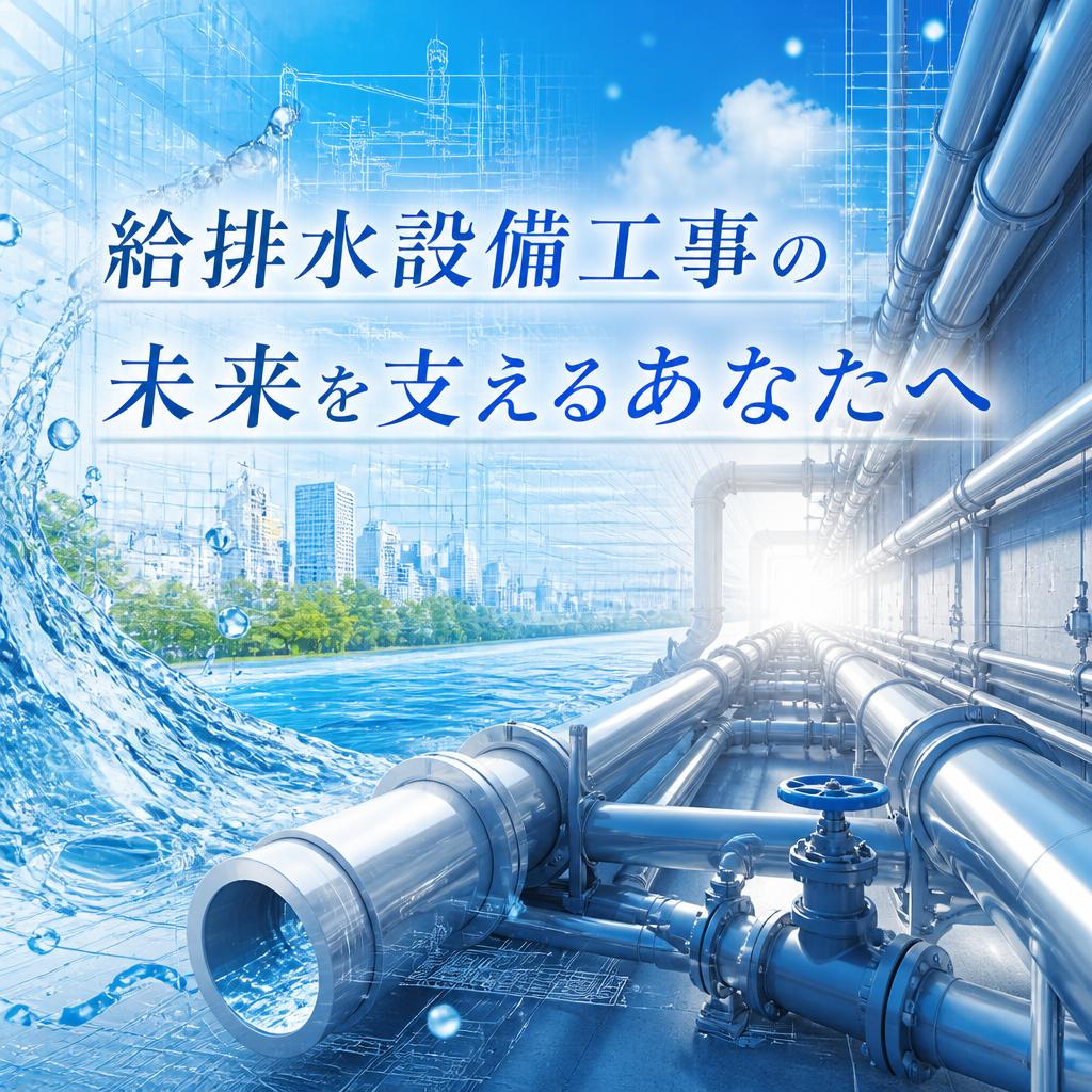 給排水設備工事の未来を支えるあなたへ