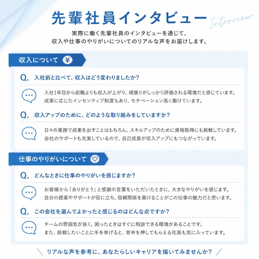 先輩社員の声